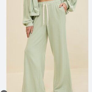 aerie Soft Life Mint Green Terry Lounge Pants - sz S
